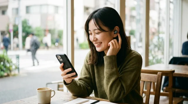 Bluetoothイヤホンを接続してから音が聞こえるまで